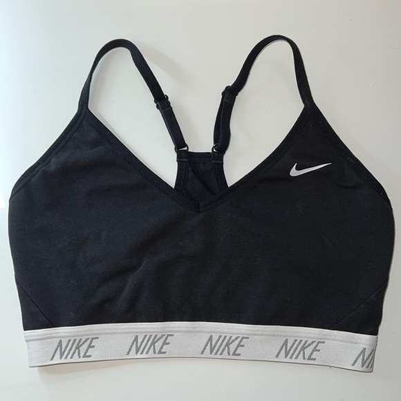 Nike Dri-Fit Racerback Sports Bra - Black, Medium - Picture 1 of 3